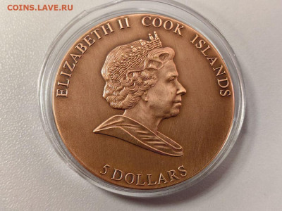 5дол 2009 О-ва Кука, Метеорит Марс, Ag925,до 02.02 - Ю Метеорит Марс-3