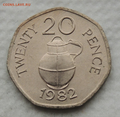 Гернси 20 пенсов 1982 до 1.02.2026 - Гернси 20 пенсов 82.JPG