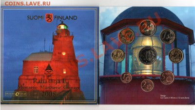 Продам наборы евро UNC Финляндия,Сан Марино - 2161729129