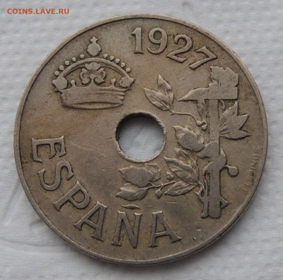 Испания 25 сентимо 1927 до 1.02.2026 - Испания 25 сентимо 27 .JPG