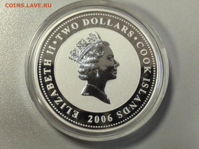 2 доллара 2006 Острова Кука Борис Пастернак, Ag999, до 05.02 - Ю Пастернак-2