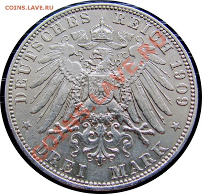 H29 Саксония 3 марки 1909 до 04.03 в 22°° - H29 3 M Sachsen 1909_2