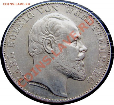 H28 Вюртемберг 1 талер 1871 до 04.03 в 22°° - H28 Thaler Wurttemberg 1871_1