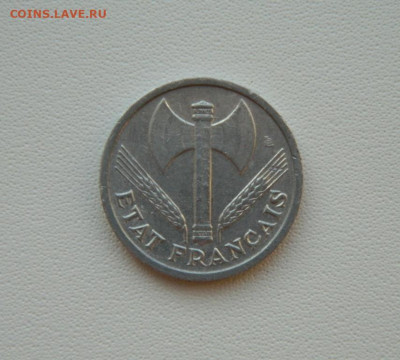 Франция 1 франк 1942 г. С рубля! до 05.02.26 - DSCN0327.JPG