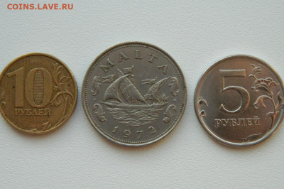 Мальта 10 центов 1972 г. (Парусник) С рубля! до 05.02.26 - DSCN0390.JPG