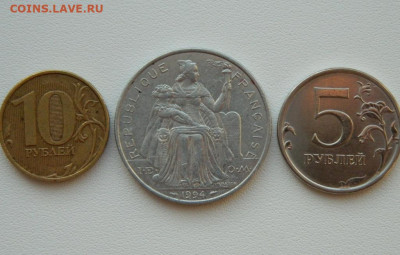 Фр. Новая Каледония 5 франков 1994г.(Фауна)С рубля!до 09.02. - DSCN0355.JPG