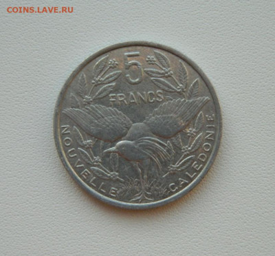 Фр. Новая Каледония 5 франков 1994г.(Фауна)С рубля!до 09.02. - DSCN0357.JPG