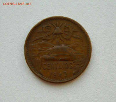 Мексика 20 сентаво 1943 г. С рубля! до 09.02.26 - DSCN0336.JPG