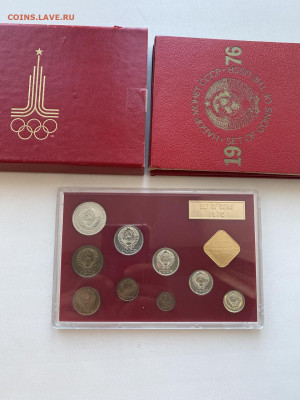 олимпийский годовой набор  СССР 1976г марки+монеты - image-08-01-26-01-41-3