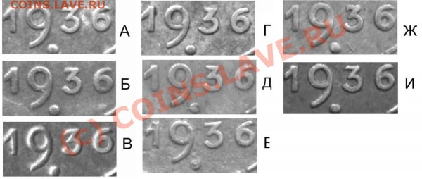 1 коп. 1936г. СССР - 1936 - фрагменты