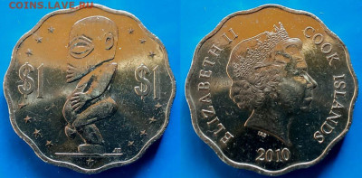 Острова Кука - 1 доллар 2010 года до 12.02 - Острова Кука 1 доллар, 2010  250
