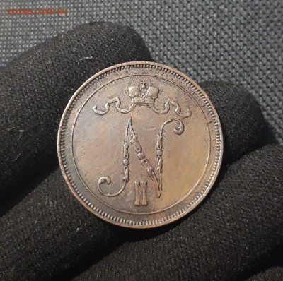Николай II РУССКАЯ ФИНЛЯНДИЯ 10 ПЕННИ 1914 года До 12.02 - 20250717_215631