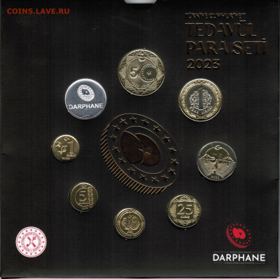 Турция-годовой набор 2023 года UNC- буклет монетного двора - CCI12012025_00007