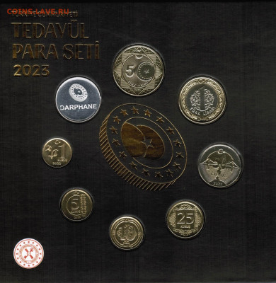 Турция-годовой набор 2023 года UNC- буклет монетного двора - CCI12012025_00004