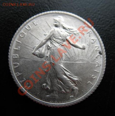 1917 г, Франция, 1 фр, серебро, до 06.03 в 21-00 мск - 17 фр