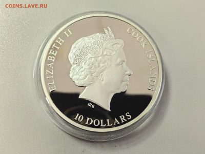 10дол 2016 О-ва Кука, Бриллиант Надежда 2oz, Ag999, до 17.02 - Ю Бриллиант Надежда-3