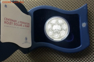 Австралия 1 дол. и 25 центов 2001 ПРУФ.Территории Австралии - 151