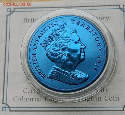 Британская антарктическая территория, 2 фунта, 2016, Пингвин - 128