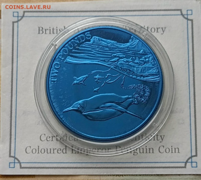 Британская антарктическая территория, 2 фунта, 2016, Пингвин - 126