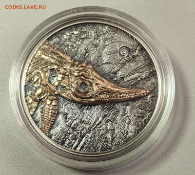 Монголия 500тугр 2017 Эволюция жизни. Ихтиозавр Ag999, до 17 - Ю Эволюция 2017 Ихтиозавр-2