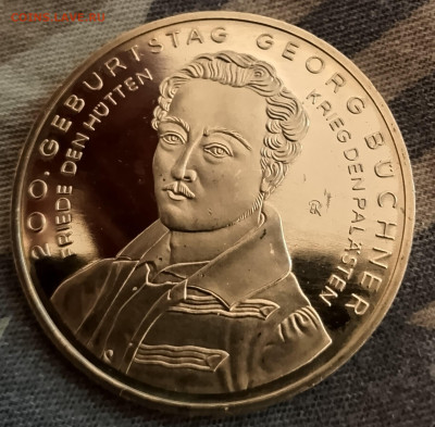 ФРГ 2 монеты по 10 евро UNC 2013 200 лет Бюхеру и 125 Герцу - 10euro