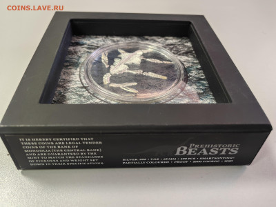 Монголия 2000туг 2020 Динозавр Плезиозавр, 3oz, Ag999, до 19 - Ю Динозавры Плезиозавр-4