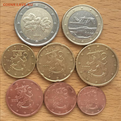 набор евро Финляндия - nabor_evro_finljandija_bimetall_2_1_evro_50_20_10_5_2_1_evrocent_flora_fauna_pticy_gerb_2005_2003_2002