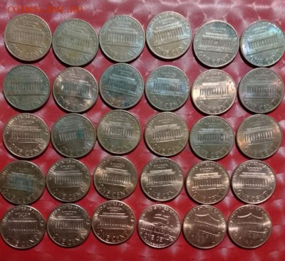 США 1 цент 30 монет Фикс 13.02.2026 - США 1 Цент 30шт 23.04.24 зап Р