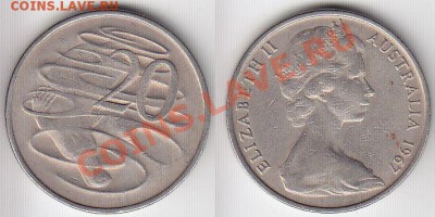 Австралия 20 центов 1967 Утконос  до 06.03.12 22:00 - 1