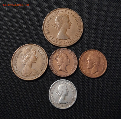 Великобритания Набор из 5 монет 1945 - 1994 года До 20.02 - 20251018_212103