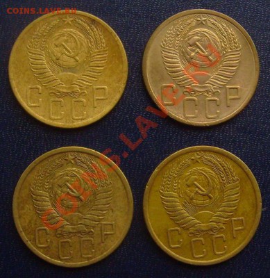 5 копеек 1953,54,55,56гг  до 2.03.2012г 22-00мск - 53л