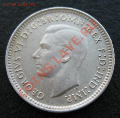 1943 Австралия, 3 р, серебро, до 06.03 в 21-00 мск - 43 австрал а