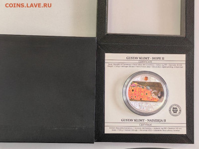 500 франков 2022 Камерун Климт - Надежда II, Ag999, до 22.02 - Ц Климт Надежда-3