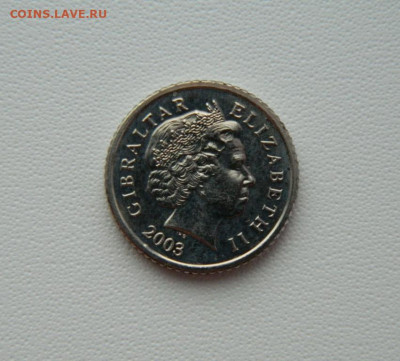 Гибралтар 5 пенсов 2003 г. (Фауна) С рубля! до 24.02.26 - DSCN1010.JPG