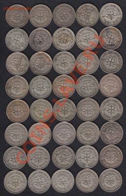 Великобритания 3 пенса 1937-1941 ("серебро") - Великобритания остатки 40 шт. а