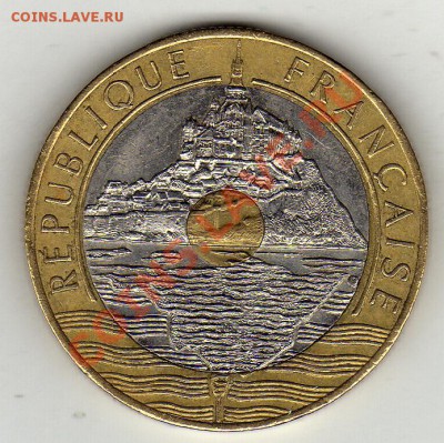 Франция 20 франков 1992 Гора Сен-Мишель до 05.03-22ч (1714) - img791