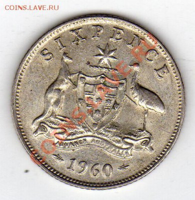 Ag Австралия 6 пенсов 1960 до 05.03-22ч (1763) - img810