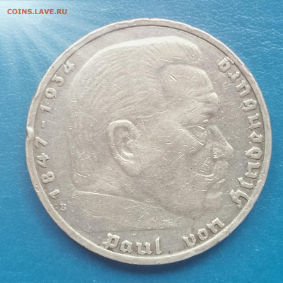 Германия, 5 рейхсмарок 1939, Пауль вон Генденбург, до 26.02. - IMG_20260220_135325