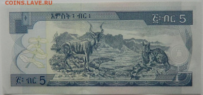 Эфиопия 5 бырр 2017 г. С рубля! до 27.02.26 - DSCN9615.JPG