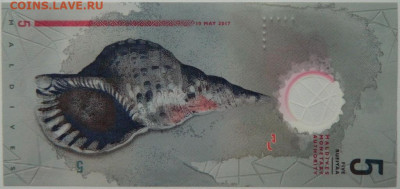 Мальдивские острова 5 руфий 2017 г. (Полимер) С рубля! до 27 - DSCN9581.JPG