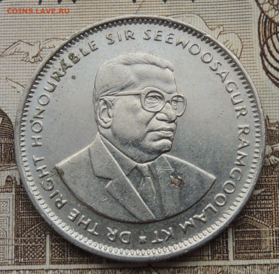 Маврикий 1 рупия 1990 до 1.03.2026 - Маврикий 1 рупия 90. .JPG