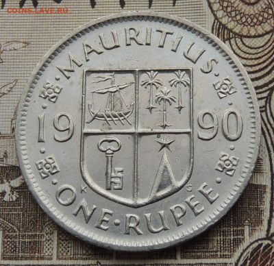 Маврикий 1 рупия 1990 до 1.03.2026 - Маврикий 1 рупия 90..JPG