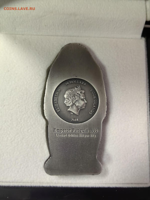 20дол 2018 О-ва Кука, Императорский пингвин, Ag999, до 04 - Ю Пингвин-3