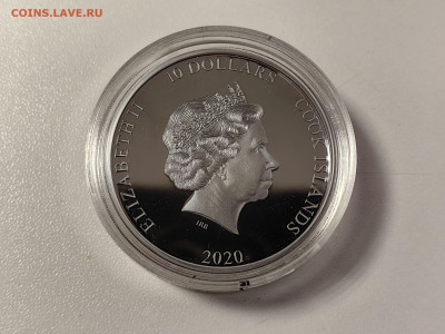 10дол 2020 О-ва Кука, Пропеллер самолета, Ag999, 2oz, до 04 - Ю Пропеллер-3