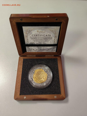 2дол 2017 Ниуэ Эволюция Земли Нуммулиты, Ag999,2oz, до 04.03 - Ю Эволюция Нуммулиты-1