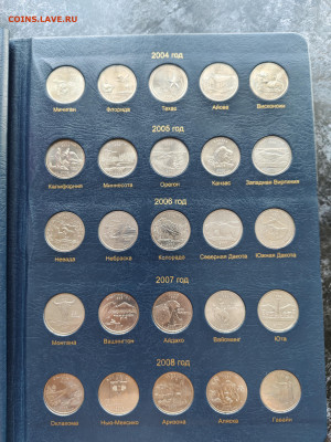 КОЛЛЕКЦИЯ монет США (квотеры и доллары в альбоме ) до 1.03 - 3