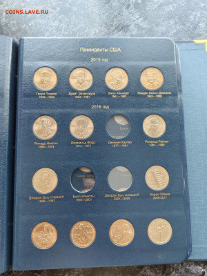 КОЛЛЕКЦИЯ монет США (квотеры и доллары в альбоме ) до 1.03 - 9
