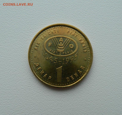 Македония 1 денар 1995г.(Юбилейная) Фауна С рубля! до 04.03. - DSCN1740.JPG
