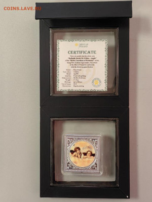 1 доллар 2018 Ниуэ. Рафаэль Санти. Ангелы, Ag999, до 05.03 - Ю Ангелы Сикстинской-2