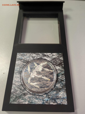 Монголия 2000туг 2020 Динозавр Плезиозавр, 3oz, Ag999, до 05 - Ю Динозавры Плезиозавр-1